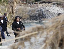 Zambian Ambassador to Japan in typhoon-hit town