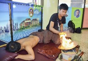 Traditional massage therapy in Thailand