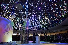 Renovated underground shopping mall square in Osaka