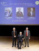 Joint winners of Nobel Prize in chemistry