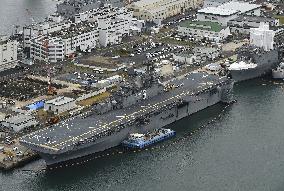 New U.S. amphibious assault ship deployed in Sasebo