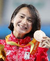 Japan's Tsuji wins bronze in women's 400-meter