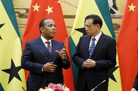 Sao Tome and Principe prime minister in China