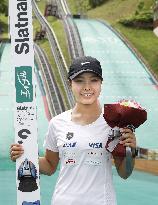 Ski jumping: Takanashi wins her 1st summer jump event of the season