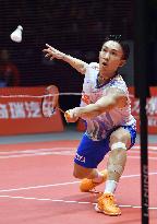 Badminton: Momota crashes out in men's single