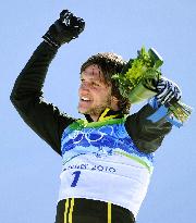 Switzerland's Schmid wins gold in freestyle ski cross