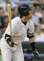 Hideki Matsui doubles off Angels, while Yankees sink