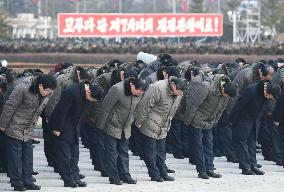 N. Korea holds service on 5th anniversary of ex-leader's death