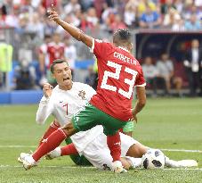 Football: Portugal vs Morocco at World Cup