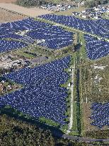 Solar power plant in Hokkaido