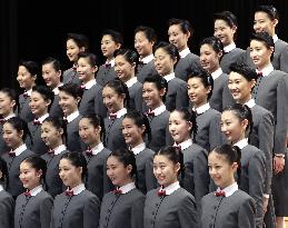 Trainees for Takarazuka musical theater