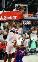 Basketball: Wizards-Pistons NBA game