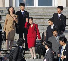 (1)Abductees' sons and daughters leave Pyongyang for Japan