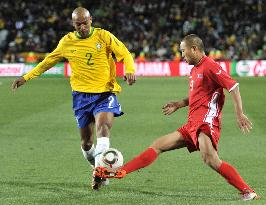 Brazil beats North Korea 2-1 at World Cup