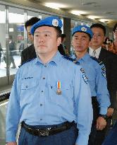 2 Japanese policemen, liaison officer return from E. Timor
