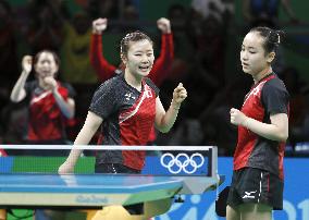 Olympics: Japan wins women's table tennis team bronze