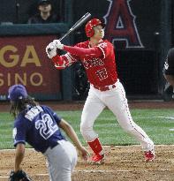 Baseball: Angels' Ohtani