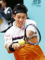 Tennis: Kei Nishikori at Madrid Open