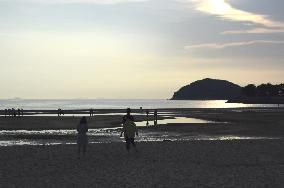 Chichibugahama beach in Japan