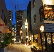 Shopping terrace in Tokyo's Nihombashi area