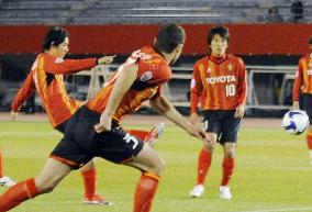 Tamada strike gives Nagoya draw with Newcastle in ACL