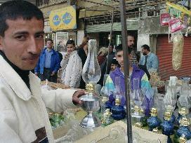 Shop owner in Baghdad