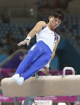 Yamamoto wins men's pommel horse gold