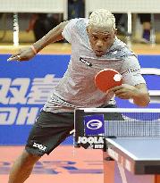 American table tennis player competes in Pyongyang Open