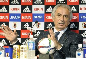 Japan soccer coach names squad ahead of World Cup qualifiers