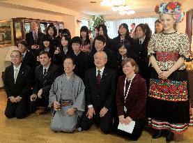 Iwate, Fukushima children at Hungarian Embassy
