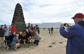 Thousands visit site of first nuclear bomb test 70 years on