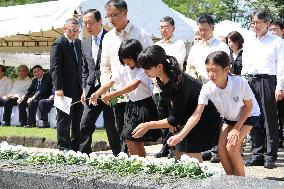 Memorial ceremony for war dead held in Philippines