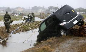 Week after massive floods in eastern Japan