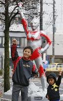 Statue of Ultraman Jack unveiled in Fukushima Pref.