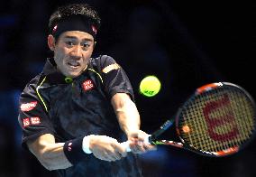Nishikori marks 1st victory in ATP world tour finals