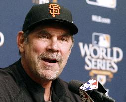 Giants manager Bochy before World Series