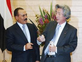 Yemen President Saleh meets with Koizumi