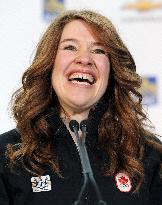Canadian speed skater Hughes named Olympic flag bearer