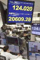 Dollar rises to 12-year high in lower 124 yen zone