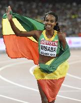 Ethiopia's Dibaba wins 1,500 meters gold