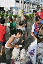 Flooding at industrial estate near Bangkok