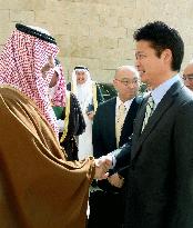 Japan foreign minister Gemba in Saudi Arabia