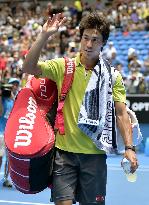 Nishikori wins 1st-round Australian Open match