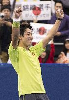 Nishikori wins 3rd consecutive title at Memphis Open