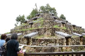 "Pyramid stupa" in Nara, western Japan, opens to public permanently