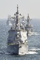 Fleet review held in Japan