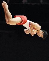 Japan's Shirai wins floor gold title at world