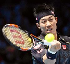 Nishikori marks 1st victory in ATP world tour finals