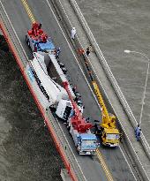 Typhoon makes landfall in Japan