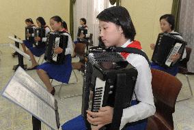 N. Korea children at Pyongyang academy